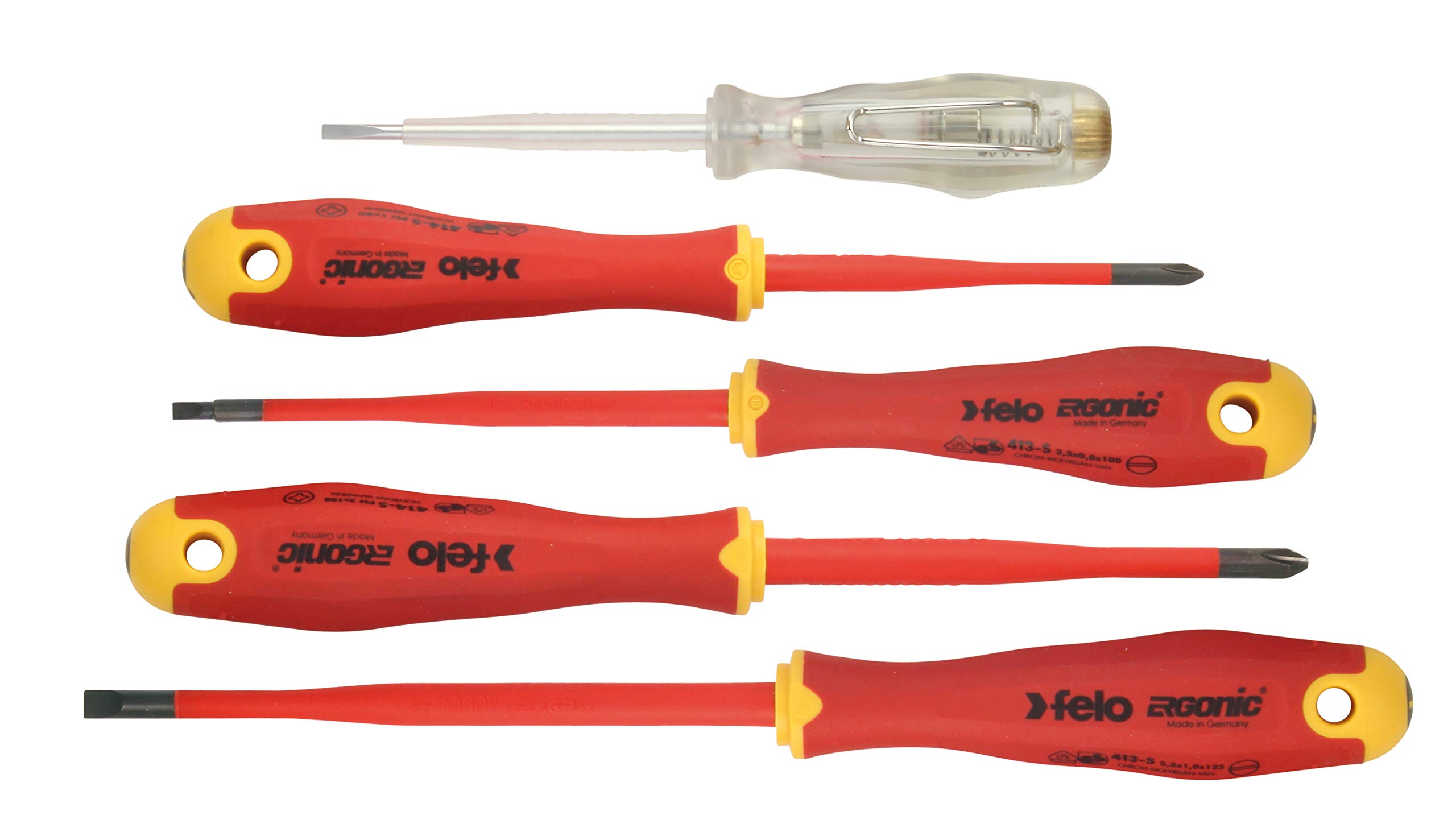Amazon.com: Felo 0715762853 E-Slim Insulated Screwdriver Set